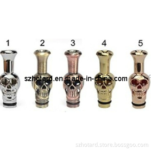 E-Cigarette Copper 510 Skull Drip Tip for